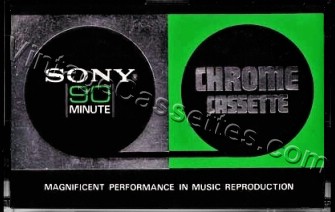 Sony SONY Chrome 90 1972–75 Type II Cassette Tape