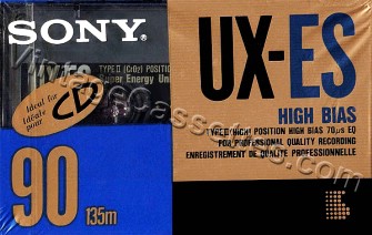 Sony SONY UX-ES Type II 1990–92 Type II Cassette Tape