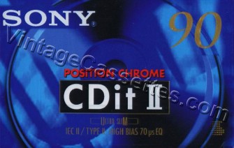 Sony SONY CDit II 1992–94 Type II Cassette Tape