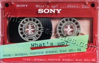 Sony SONY What's Up Red 1985 Type I Cassette Tape