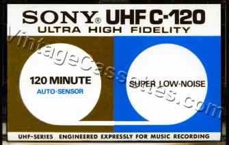 Sony SONY UHF 60 1971–73 Type I Cassette Tape