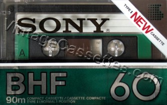 Sony SONY BHF Type I 1982–84 Type I Cassette Tape