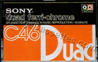 Sony SONY DUAD 46 Type III 1973–77 Type III Cassette Tape