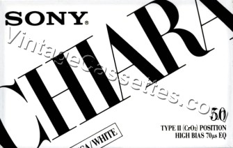 Sony SONY CHIARA Type II UX inside 1988 Type II Cassette Tape