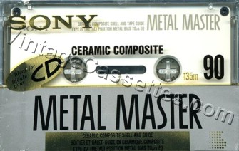 Sony SONY Metal Master Type IV 1990–92 Type IV Cassette Tape