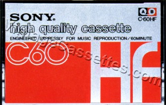 Sony SONY HF 60 Type I 1973–77 Type I Cassette Tape