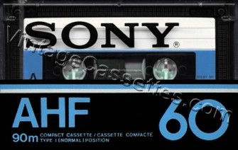 Sony SONY AHF 1978–81 Type I Cassette Tape