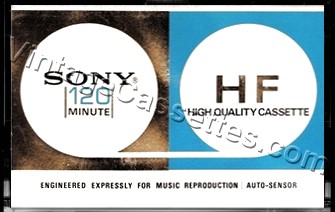 Sony SONY HF 120 1972–73 Type I Cassette Tape
