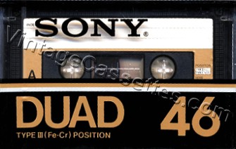 Sony SONY DUAD Type III 1978–81 Type III Cassette Tape