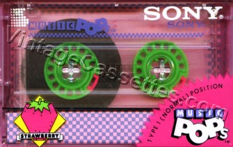 Sony SONY Music POPs Type I Strawberry 1985 Type I Cassette Tape
