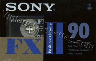 Sony SONY FX II 1995–96 Type II Cassette Tape