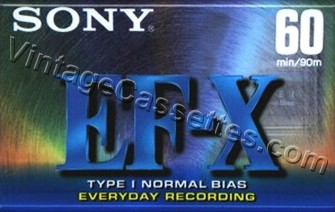 Sony SONY EF-X 1995–96 Type I Cassette Tape