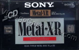 Sony SONY METAL-XR Type IV This tape was called Metal-SR in US