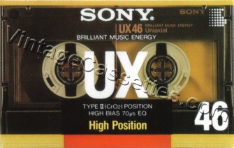Sony SONY UX Type II C-90 1988–89 Type II Cassette Tape