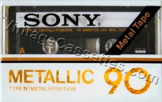 Sony SONY Metallic 1978–81 Type IV Cassette Tape