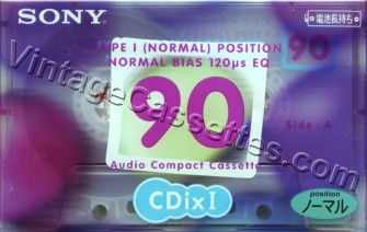 Sony SONY Cdix I 1998 Type I Cassette Tape