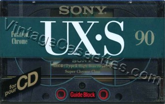Sony SONY UX-S 1992–94 Type II Cassette Tape