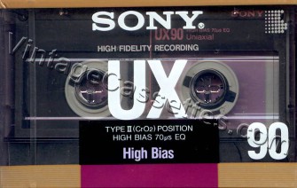 Sony SONY UX Type II 1988 Type II Cassette Tape