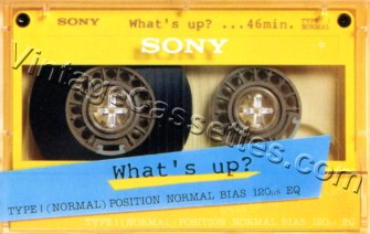 Sony SONY What's Up Yellow 1985 Type I Cassette Tape