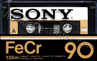 Sony SONY FeCr Type III 1978–81 Type III Cassette Tape