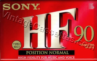 Sony SONY HF 1998–99 Type I Cassette Tape