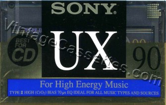 Sony SONY UX 1992–94 Type II Cassette Tape