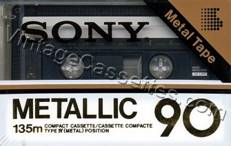 Sony SONY Metallic Type IV  1982–84 Type IV Cassette Tape