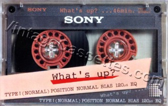 Sony SONY What's Up Grey 1985 Type I Cassette Tape