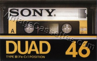 Sony SONY DUAD 1985 Type III Cassette Tape