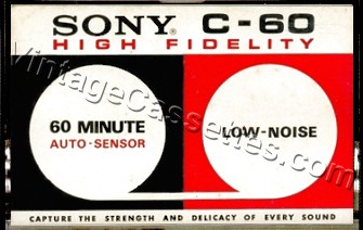 Sony SONY C-60 1971–73 Type I Cassette Tape