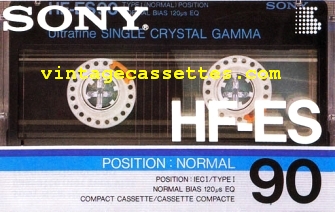 Sony SONY HF-ES 1986–87 Type I Cassette Tape