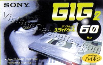 Sony GIG-2 1999 Type II Cassette Tape
