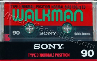 Sony SONY WALKMAN Type II UX inside 1989 Type II Cassette Tape