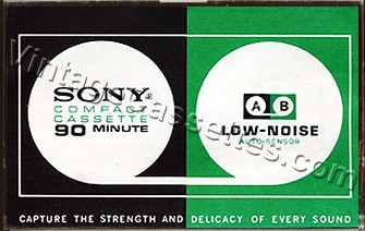 Sony SONY Low-Noise 90 1972–73 Type I Cassette Tape
