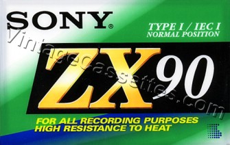 Sony SONY ZX 1992–94 Type I Cassette Tape