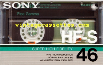 Sony SONY HF-S 1986–87 Type I Cassette Tape