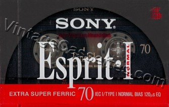 Sony SONY Esprit I 1992–94 Type I Cassette Tape