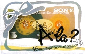 Sony SONY A-LA Type I YELLOW Version 1988–89 Type I Cassette Tape