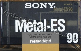 Sony SONY METAL-ES 1988 Type IV Cassette Tape