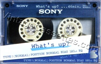 Sony SONY What's Up Blue 1985 Type I Cassette Tape