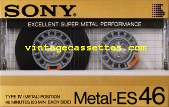 Sony SONY METAL-ES 1985 Type IV Cassette Tape