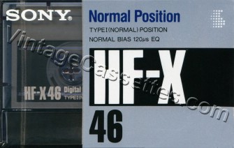 Sony SONY HF-X 1989 Type I Cassette Tape