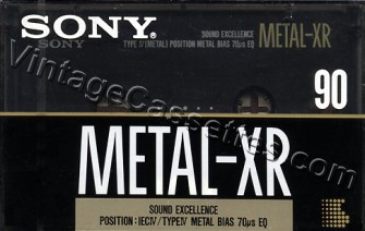 Sony SONY METAL-XR 1990–92 Type IV Cassette Tape
