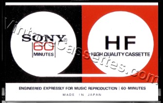 Sony SONY HF 60 1972–75 Type I Cassette Tape