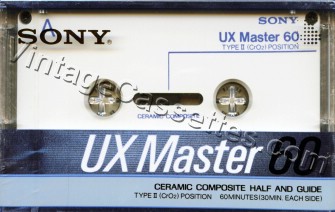 Sony SONY UX Master Type II C-90 1988–89 Type II Cassette Tape