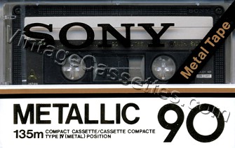 Sony SONY Metallic 1978–81 Type IV Cassette Tape