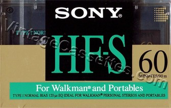 Sony SONY HF-S Type I South American Market? 1992–94 Type I Cassette Tape