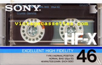 Sony SONY HF-X 1986–87 Type I Cassette Tape