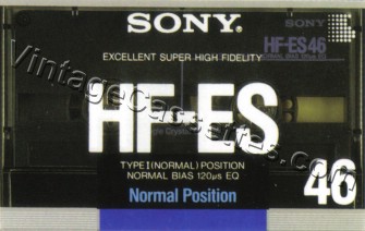 Sony SONY HF-ES Type I C-90 1988–89 Type I Cassette Tape