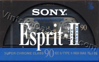 Sony SONY Esprit II 1992–94 Type II Cassette Tape